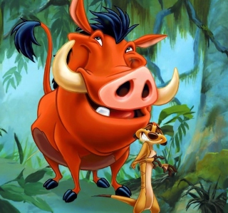 Timon and Pumbaa - Obrázkek zdarma pro iPad 3