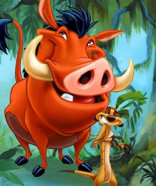 Timon and Pumbaa - Obrázkek zdarma pro iPhone 3G