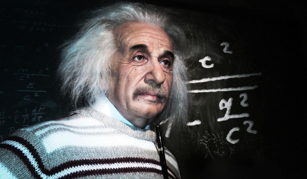 Обои Albert Einstein 1024x600