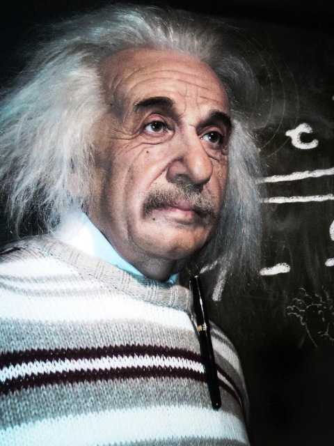 Albert Einstein wallpaper 480x640