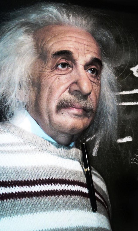 Albert Einstein wallpaper 480x800