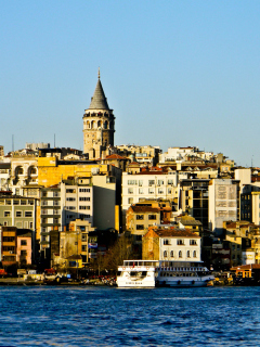 Galata Tower wallpaper 240x320