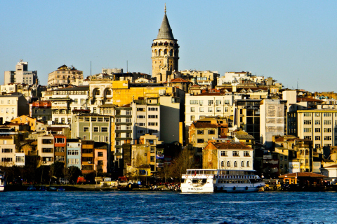 Galata Tower wallpaper 480x320