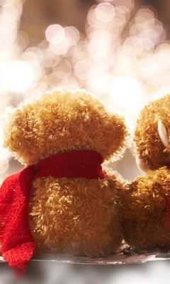 Screenshot №1 pro téma Christmas Teddy 240x400