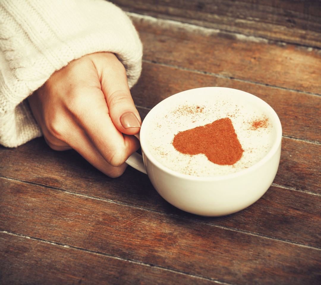 Heart Capuccino wallpaper 1080x960