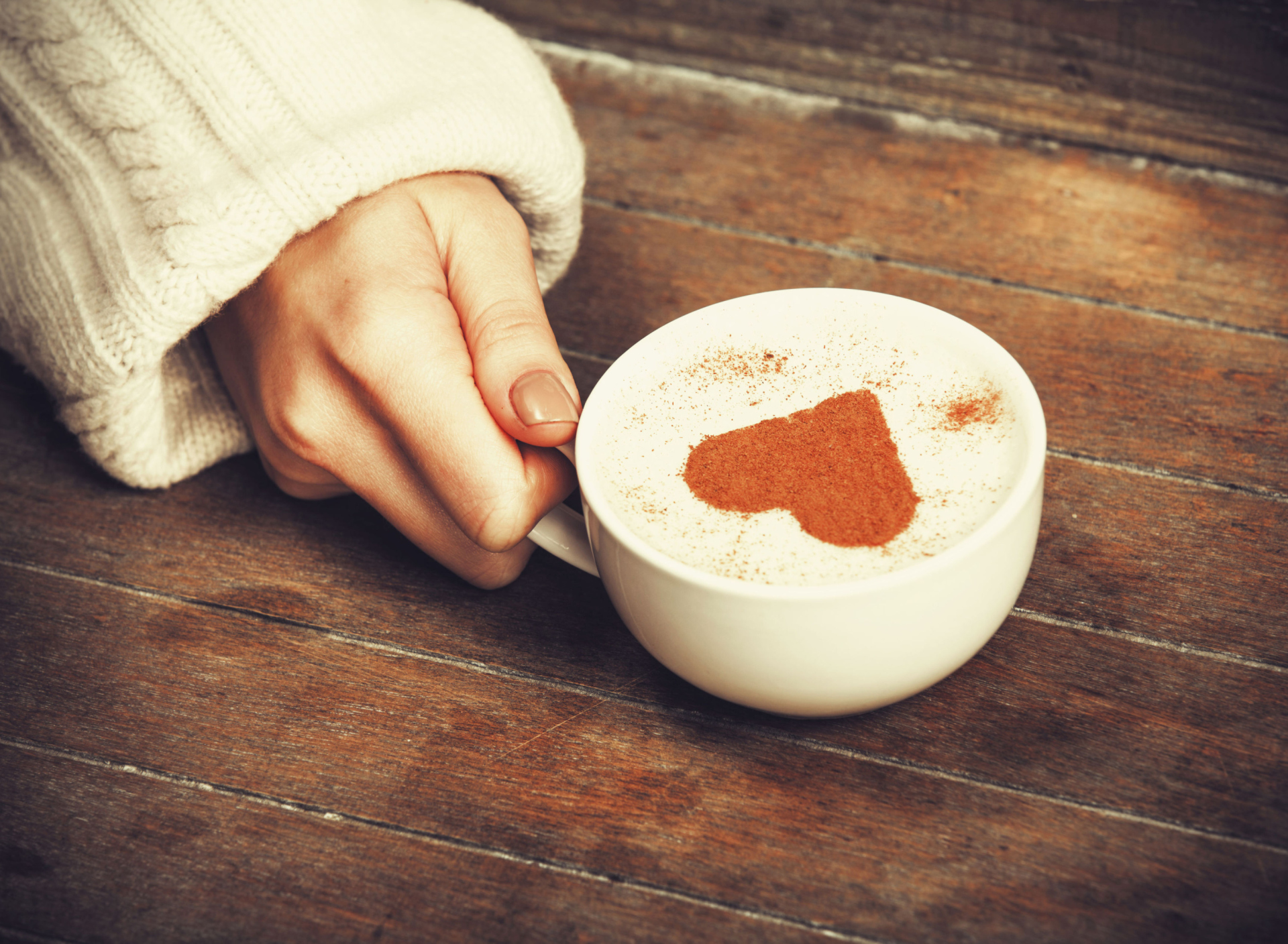 Das Heart Capuccino Wallpaper 1920x1408