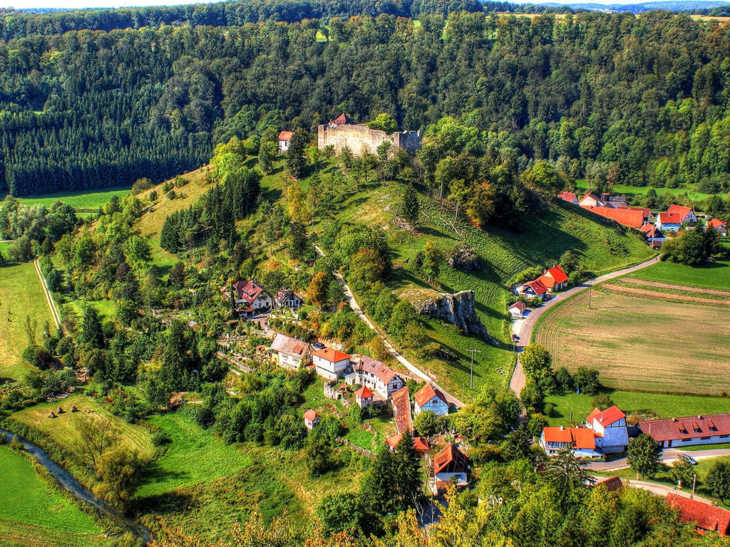 Sfondi Village in Denmark 1024x768