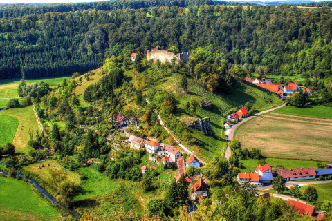 Sfondi Village in Denmark 480x320