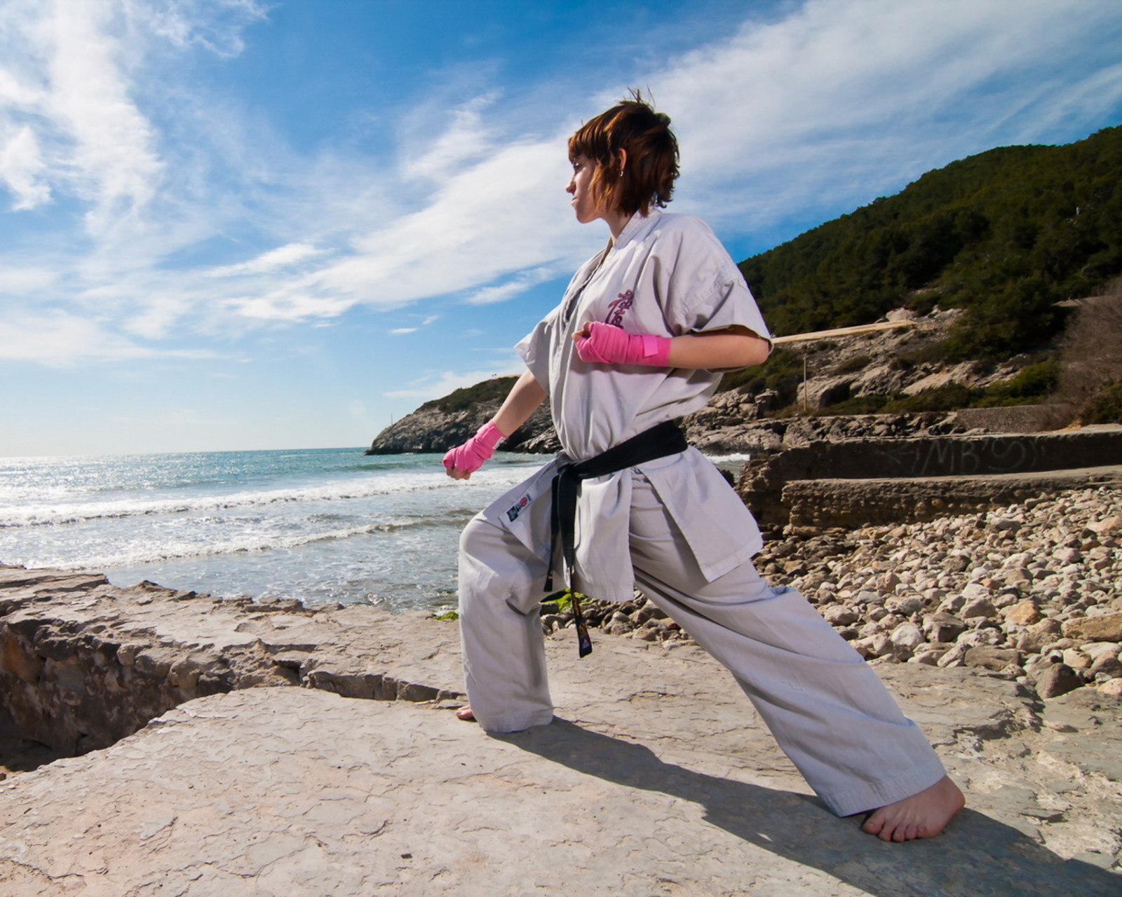 Sfondi Karate By Sea 1600x1280