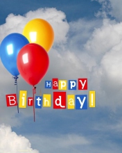 Fondo de pantalla Happy Birthday Balloons 176x220