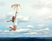 Jumping Girl wallpaper 220x176