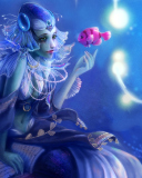 Fondo de pantalla Mermaid And Pink Fish 128x160
