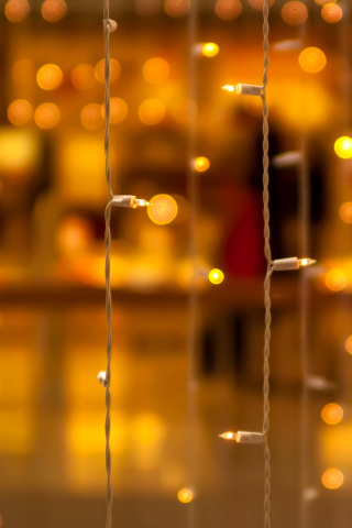 Christmas Garland Macro Photo screenshot #1 320x480