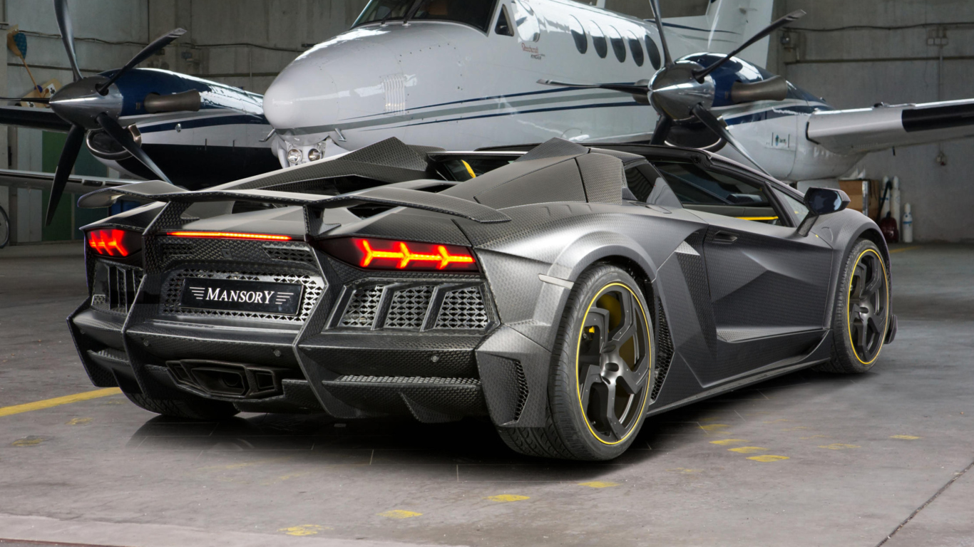 Das Lamborghini Aventador V12 LP1600 Mansory Wallpaper 1366x768