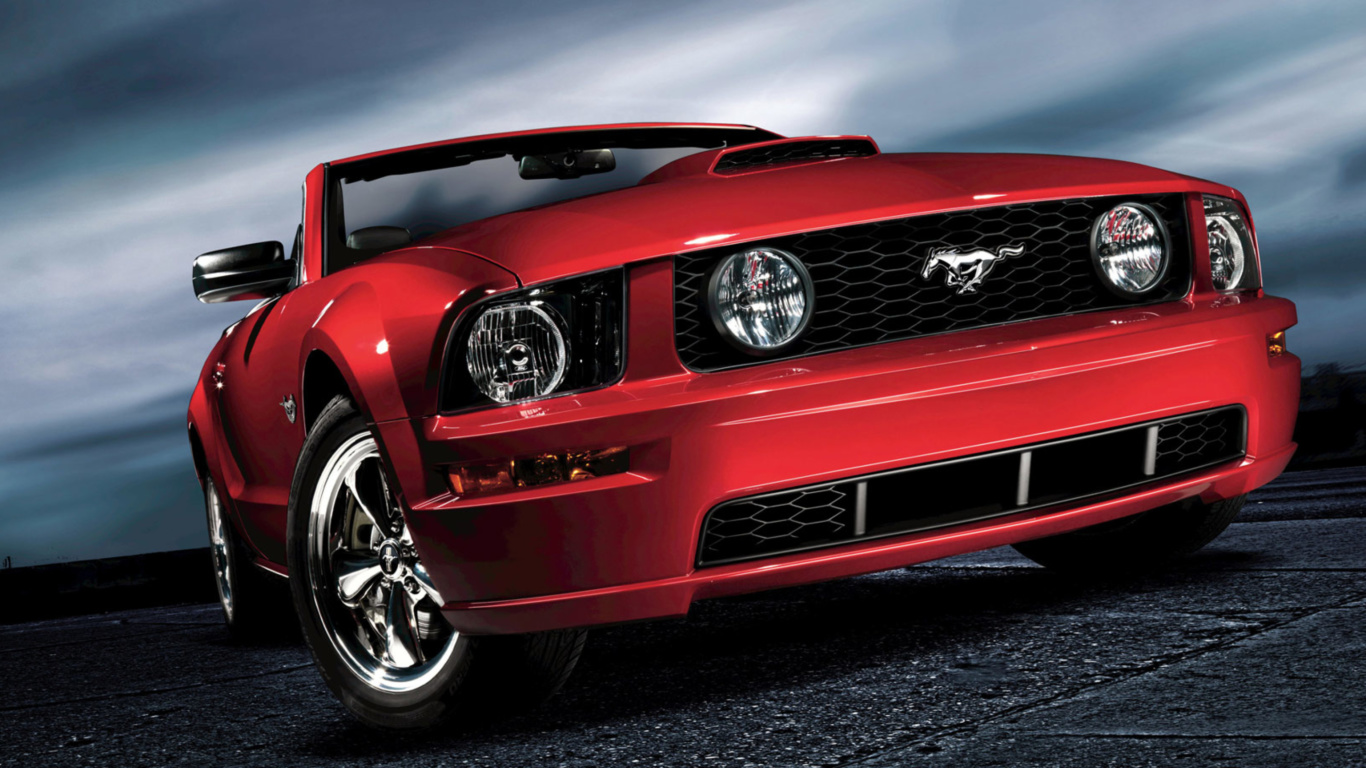 Fondo de pantalla Ford Mustang Shelby GT500 1366x768