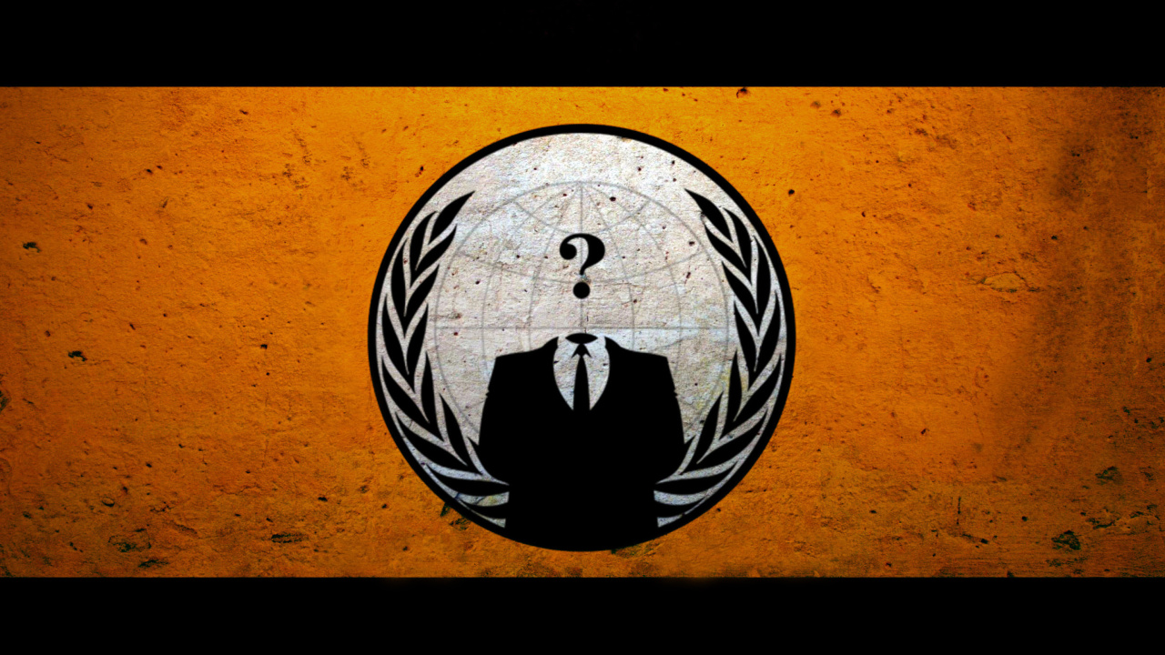 Das Anonymous Hacktivist Wallpaper 1280x720