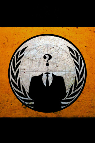 Anonymous Hacktivist wallpaper 320x480