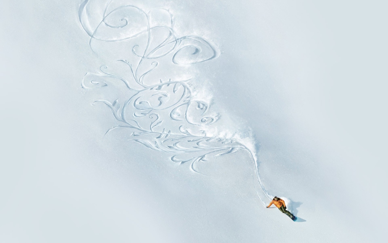 Snowboarding Art wallpaper 1280x800