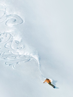Snowboarding Art wallpaper 240x320