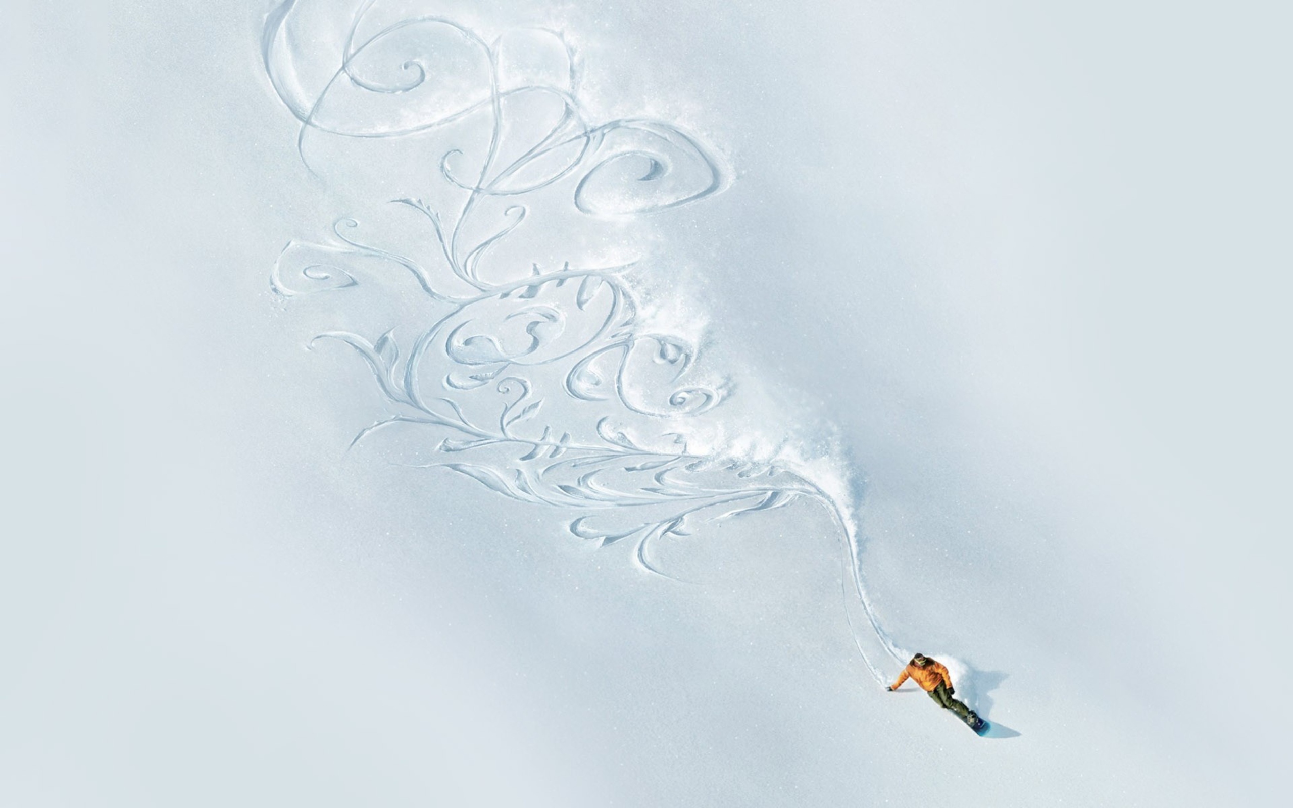 Das Snowboarding Art Wallpaper 2560x1600