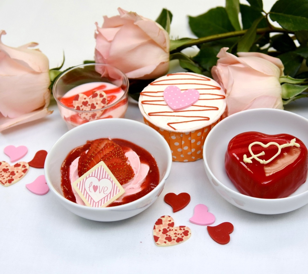 Обои Dessert for My Love 1080x960