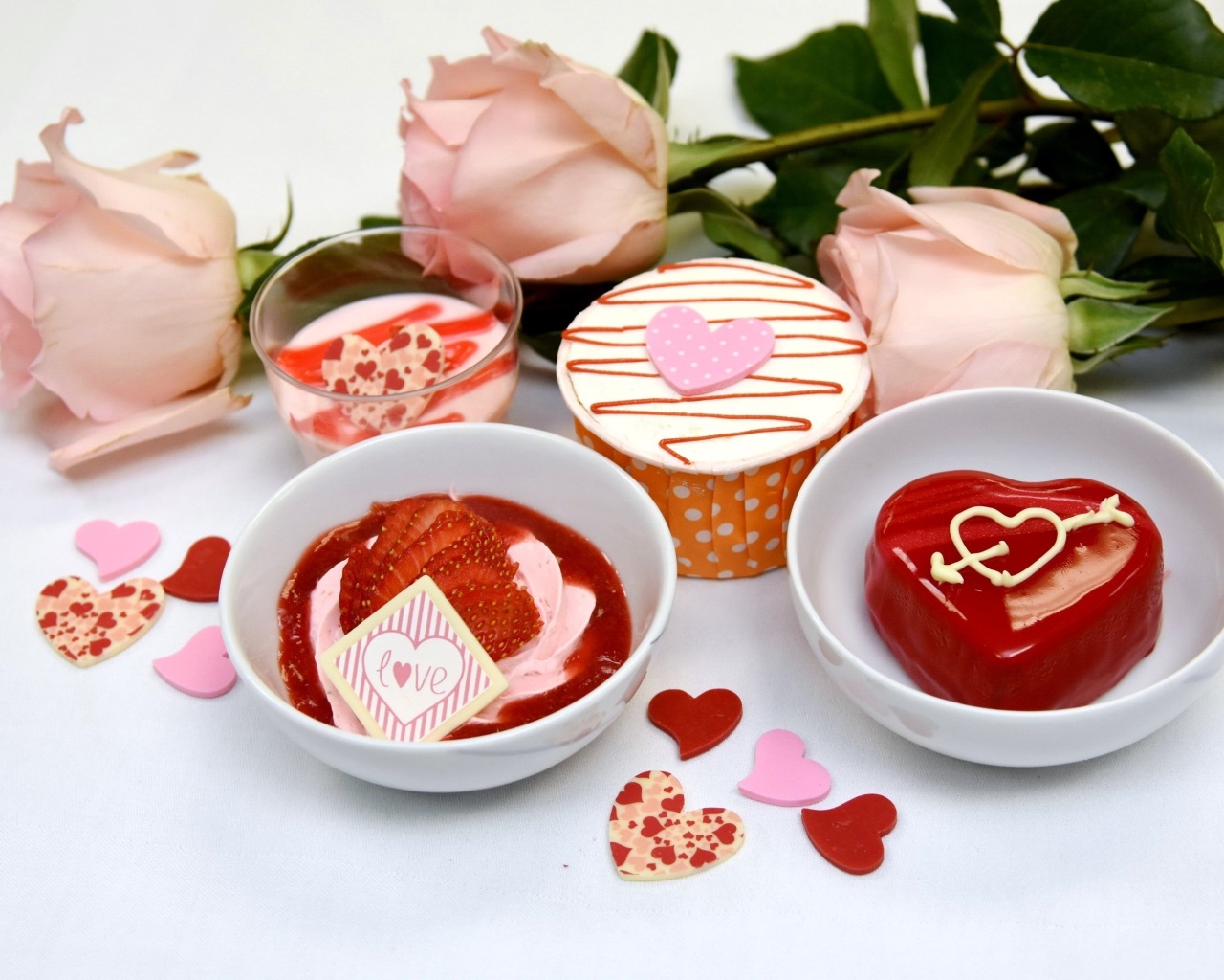 Обои Dessert for My Love 1280x1024