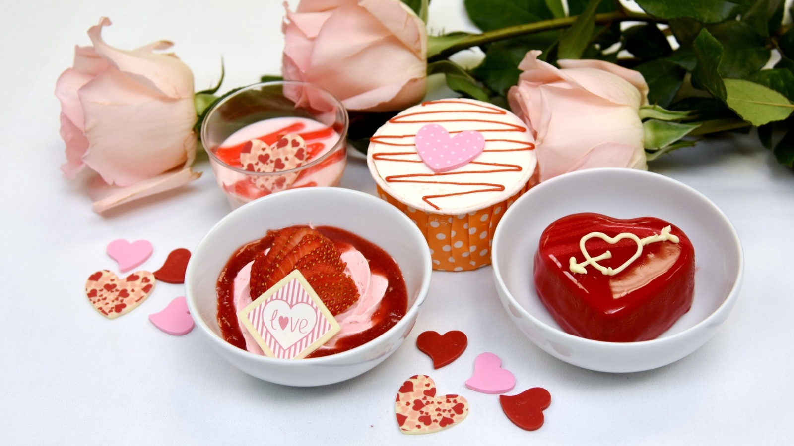 Fondo de pantalla Dessert for My Love 1600x900