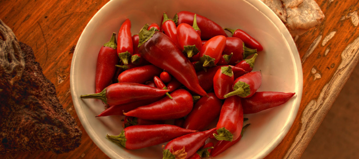 Sfondi Vegetable Hot Pepper Naga Viper 720x320