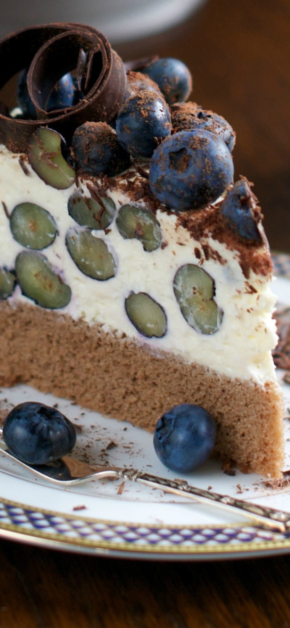Sfondi Blueberry Cake 1170x2532