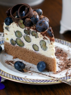 Sfondi Blueberry Cake 240x320