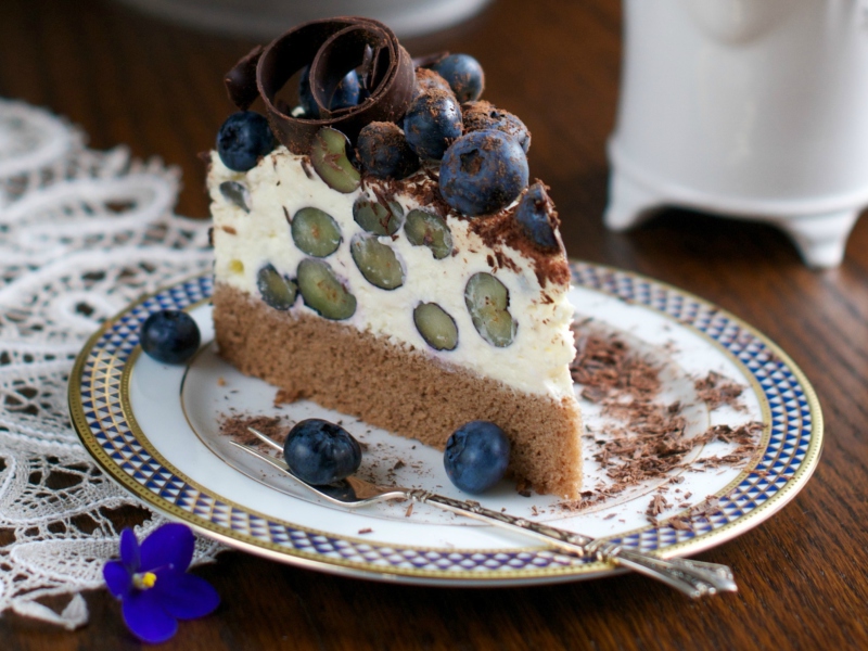 Das Blueberry Cake Wallpaper 800x600