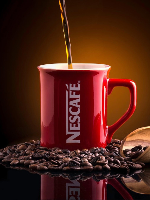 Screenshot №1 pro téma Nescafe Coffee 480x640