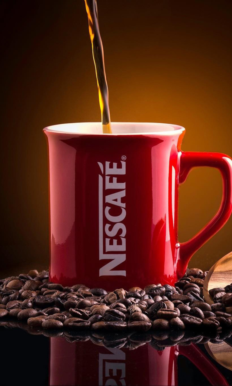 Обои Nescafe Coffee 768x1280