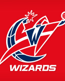 Das Washington Wizards Red Logo Wallpaper 128x160
