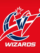 Fondo de pantalla Washington Wizards Red Logo 132x176