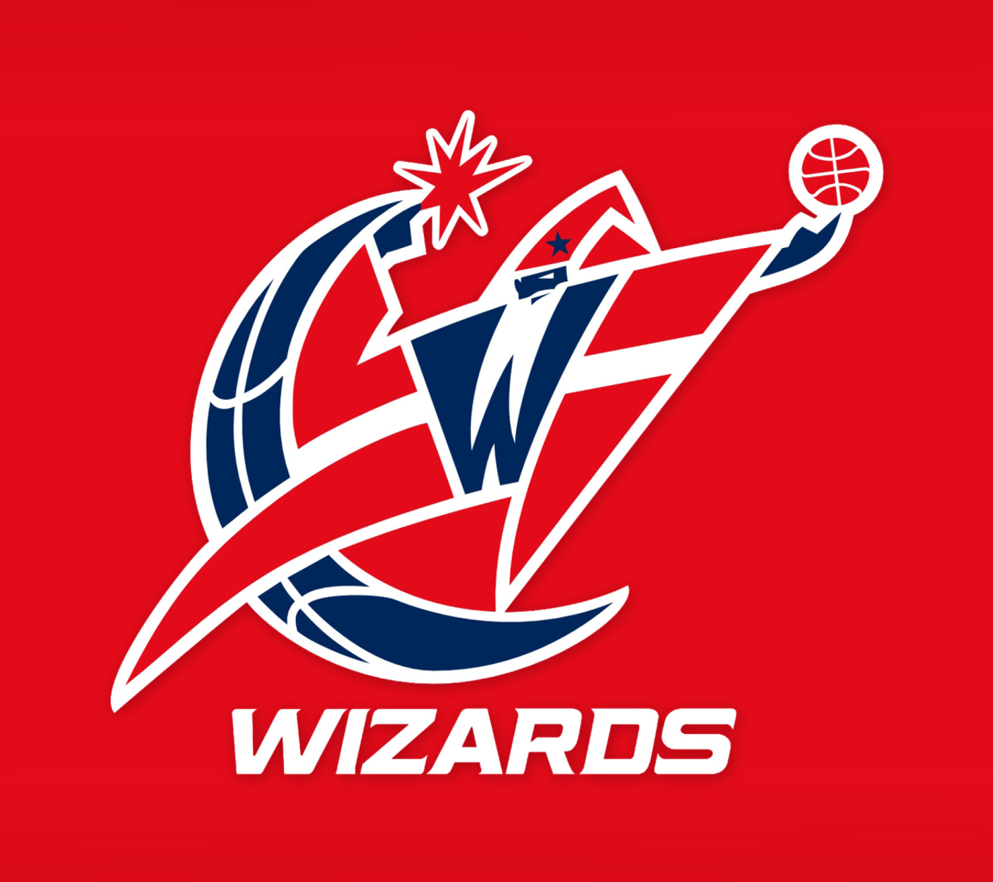 Fondo de pantalla Washington Wizards Red Logo 1440x1280