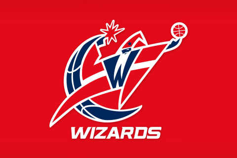 Fondo de pantalla Washington Wizards Red Logo 480x320