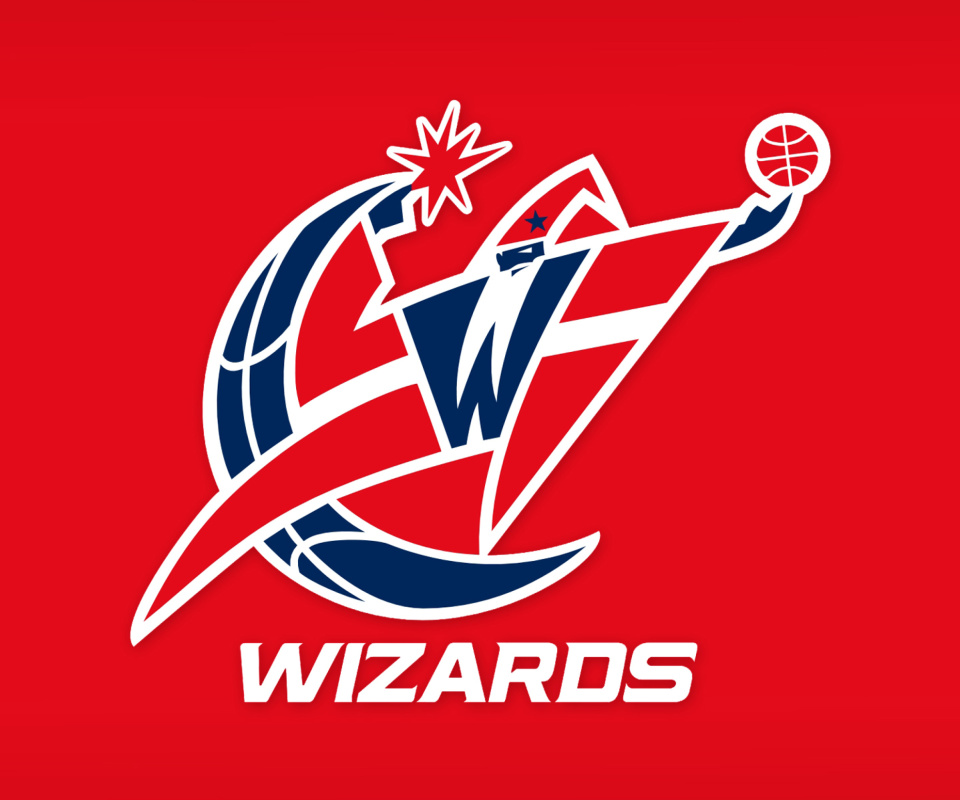 Fondo de pantalla Washington Wizards Red Logo 960x800