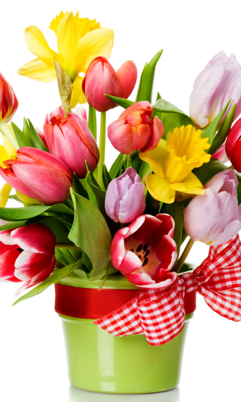 Fresh Spring Bouquet wallpaper 768x1280