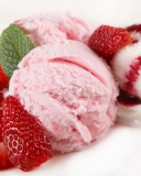 Strawberry Ice Cream wallpaper 128x160
