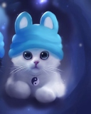 Screenshot №1 pro téma Sweet Kitty Painting 128x160