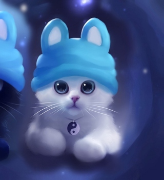 Sweet Kitty Painting - Obrázkek zdarma pro iPad 2