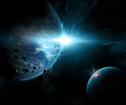 Planet System wallpaper 480x400