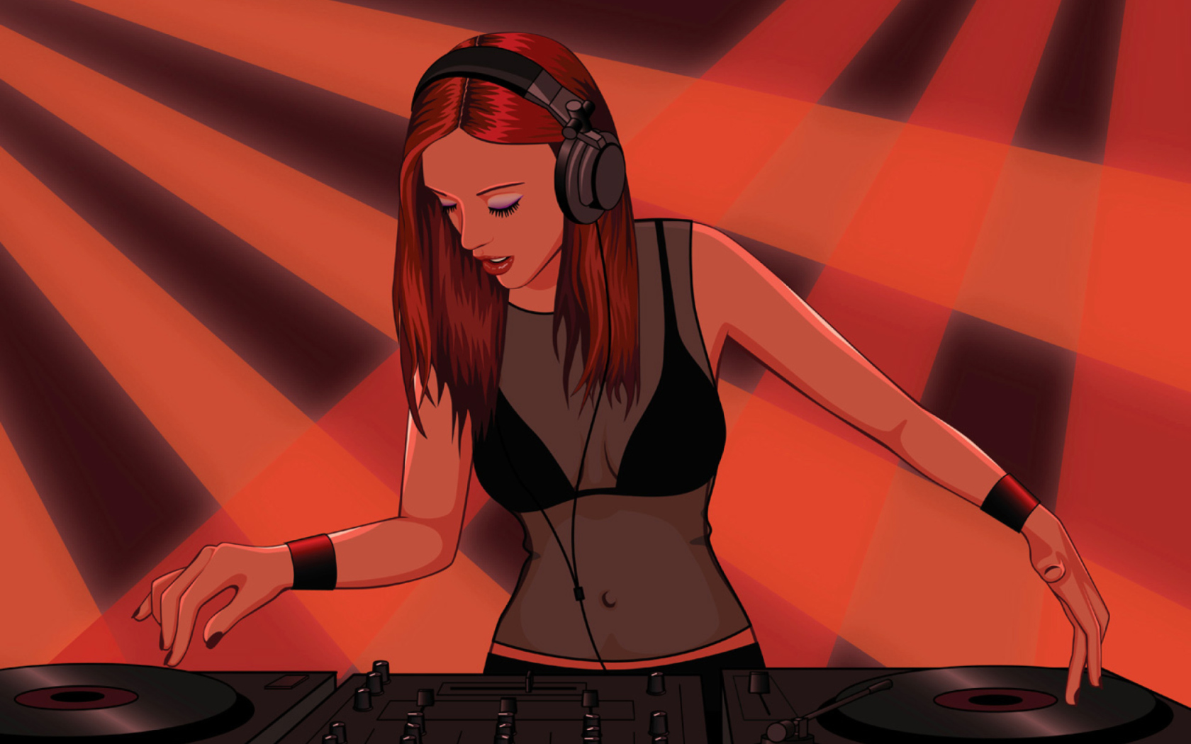 Screenshot №1 pro téma Female Dj 1680x1050