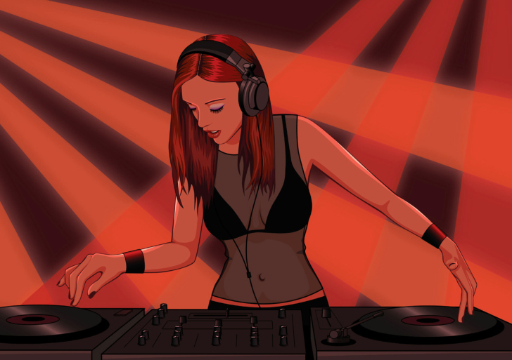 Fondo de pantalla Female Dj