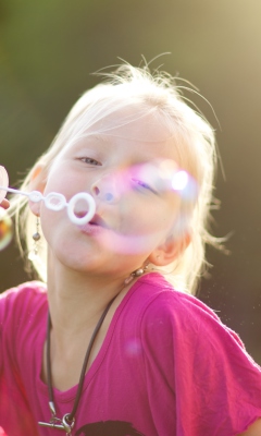 Screenshot №1 pro téma Bubbles And Childhood 240x400