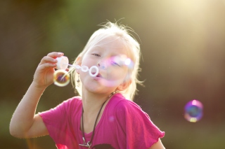 Bubbles And Childhood Picture for Android, iPhone and iPad