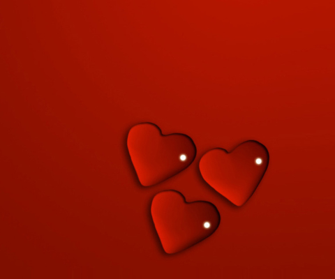Fondo de pantalla Jelly Hearts 480x400