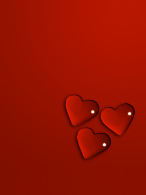 Обои Jelly Hearts 480x640