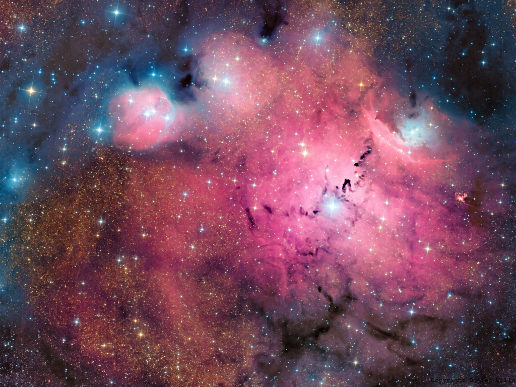 Das Pink Space Dust Wallpaper 1024x768